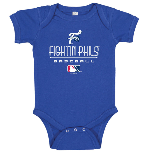 Bimmridder Royal Blue Fightins Phil Baseball Infant Bodysuit