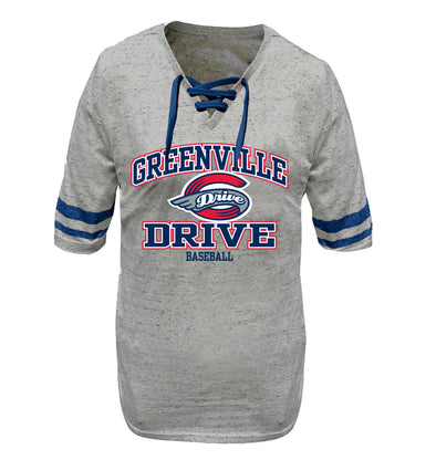Greenville Drive Profile Plus Size Women's Lace Up Tee
