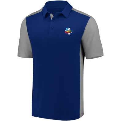 Amarillo Sod Poodles Big & Tall Navy & Grey Poly State Polo