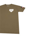 Greenville Drive Baseballism Army Green Home of the Brave Tee