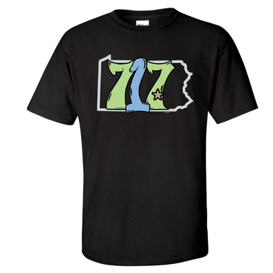 Harrisburg Senators 717 Cap Logo Tee