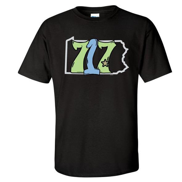 Harrisburg Senators 717 Cap Logo Tee