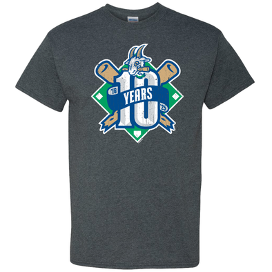 Hartford Yard Goats Bimm Ridder 10 Year Anniversary Tee