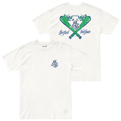 Hartford Yard Goats Retro Brand Flames Tee