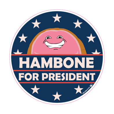IronPigs Hambone For President Sticker