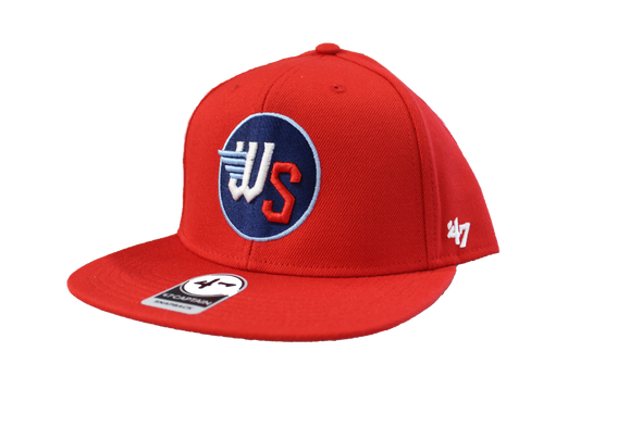 Wichita Wind Surge '47 All Red No Shot Captain Snapback Cap