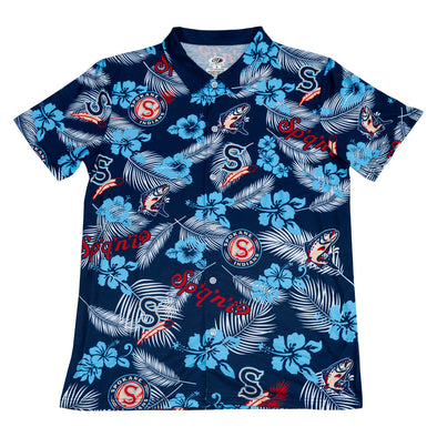 Spokane Indians Redband Hawaiian Button Up Shirt