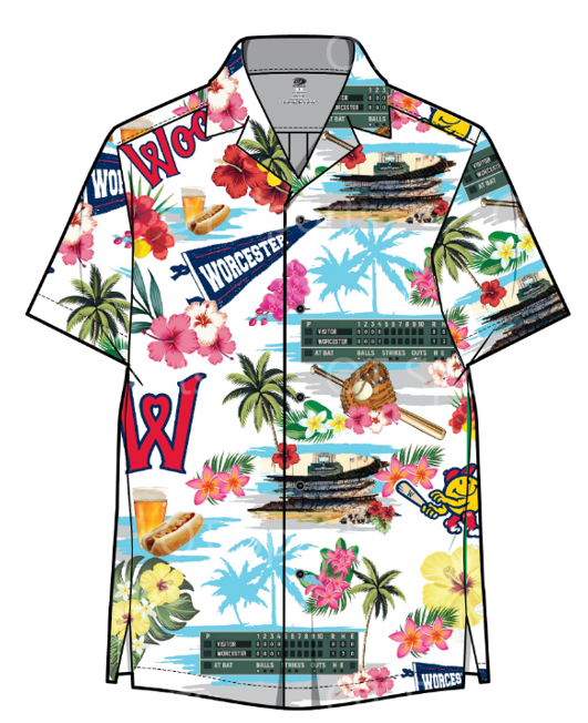 Worcester Red Sox Hawaiian Shirt