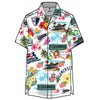 Somerset Patriots Lightweight Hawaiian Button Up Shirt