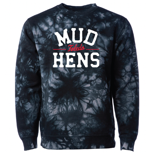 Toledo Mud Hens Combo Tie Dye Crew