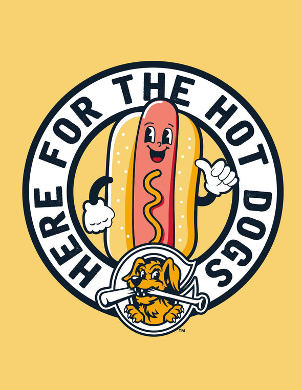 Charleston RiverDogs Here for the Hot Dogs Tee