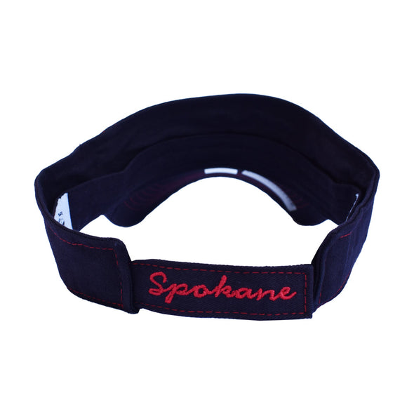 Spokane Indians Navy Hertle Visor
