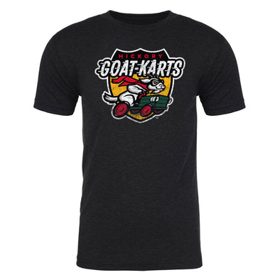 Hickory Crawdads 108 Stitches Hickory Goat-Karts Black Tee