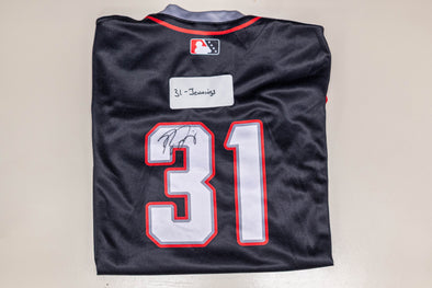 Buffalo Bisons Autographed & Game Worn Sublimated Hockey Black Jersey - Ryan Jennings #31 Size 46