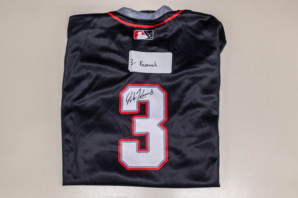 Buffalo Bisons Autographed & Game Worn Sublimated Hockey Black Jersey - Josh Kasevich #3 Size 46