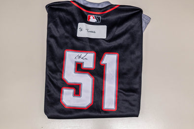 Buffalo Bisons Autographed & Game Worn Sublimated Hockey Black Jersey - Easton Lucas #51 Size 44