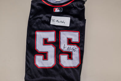 Buffalo Bisons Autographed & Game Worn Sublimated Hockey Black Jersey - Joe Mantiply #55 Size 46
