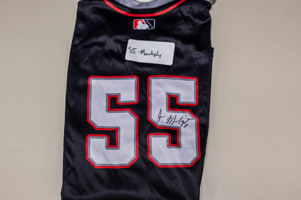 Buffalo Bisons Autographed & Game Worn Sublimated Hockey Black Jersey - Joe Mantiply #55 Size 46