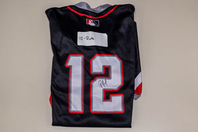 Buffalo Bisons Autographed & Game Worn Sublimated Hockey Black Jersey - Rene Pinto #12 Size 44