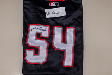 Buffalo Bisons Autographed & Game Worn Sublimated Hockey Black Jersey - Josh Rivera #54 Size 46