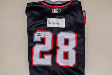 Buffalo Bisons Autographed & Game Worn Sublimated Hockey Black Jersey - Paxton Schultz #28 Size 48