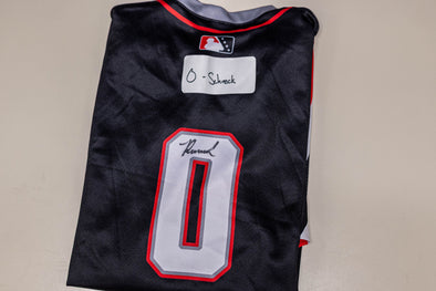 Buffalo Bisons Autographed & Game Worn Sublimated Hockey Black Jersey - RJ Schreck #0 Size 44