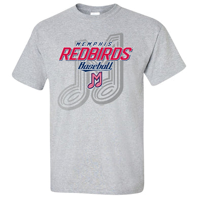 Memphis Redbirds Gray Hogwash Tee