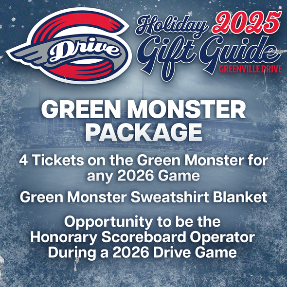 Greenville Drive Green Monster Holiday Package