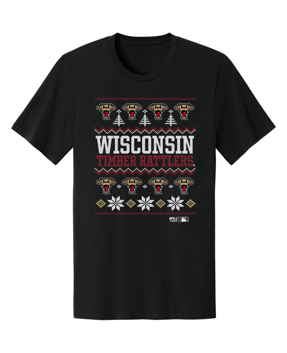 Wisconsin Timber Rattlers Holiday Christmas Sweater T-Shirt
