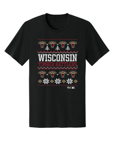 Wisconsin Timber Rattlers Holiday Christmas Sweater T-Shirt