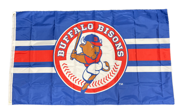 Buffalo Bisons 3' x 5' Double Sided Striped Primary Flag