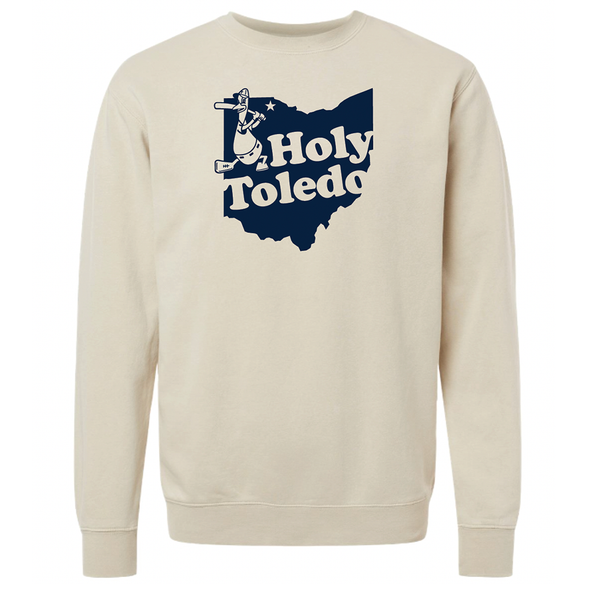 Toledo Mud Hens Holy Toledo Ivory Crewneck