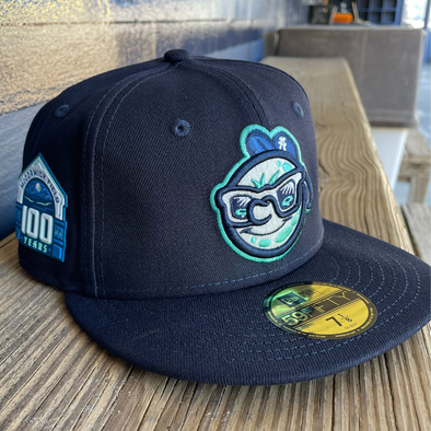 FINAL SALE Home New Era 59Fifty Chrome 100 Year Anniversary Side Patch