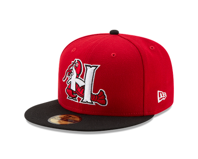 Hickory Crawdads New Era Home 59Fifty Fitted Cap