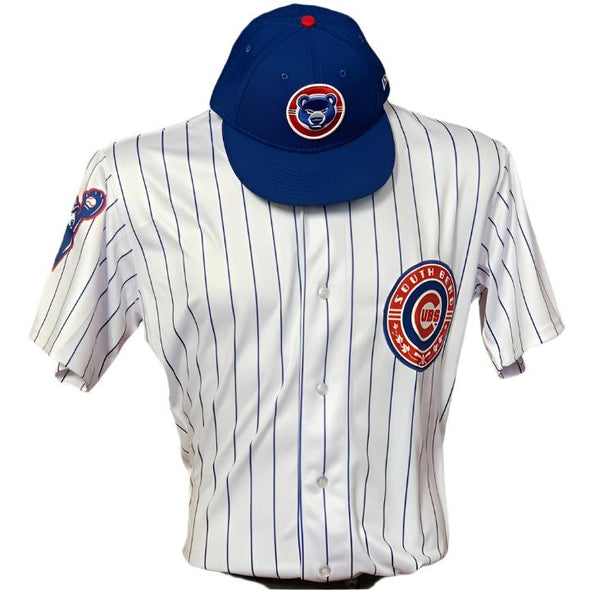 South Bend Cubs Authentic Home Pinstripe Jersey