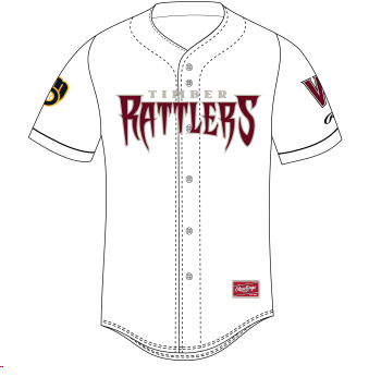 Timber Rattlers Rawlings YOUTH Home Replica Jersey