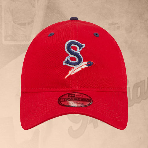 Spokane Indians Kids Red Jr Home Logo Adjustable Cap