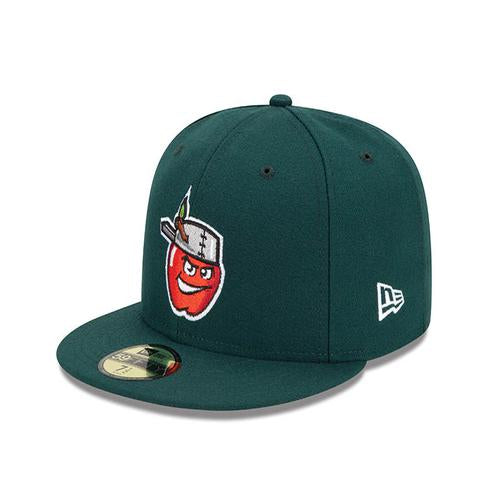 Fort Wayne TinCaps On-Field: 59FIFTY Home Dark Green Cap