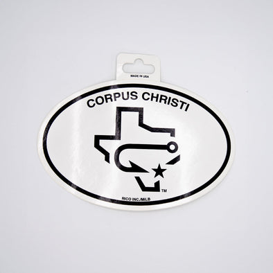 Decal - Corpus Christi Hooks - Fauxback