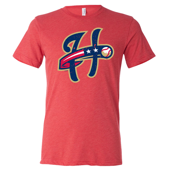 Harrisburg Senators Red Cap Logo Tee