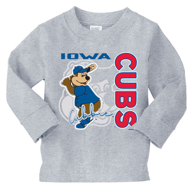 Iowa Cubs Toddler Drip Long Sleeve Tee