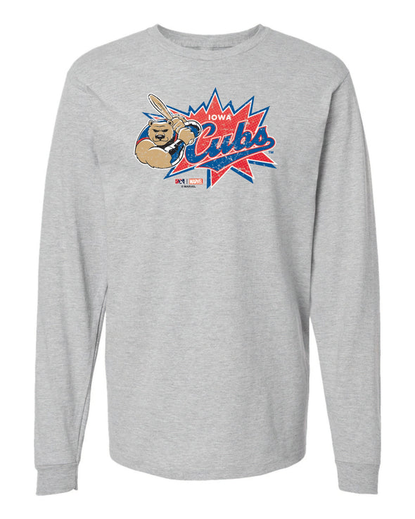 Men's Iowa Cubs Defenders of the Diamond Burst LS Tee