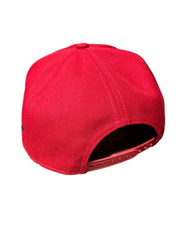 New Era stretch snap red F-Fist with rope