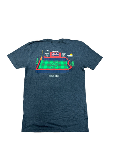 Baseballism Charcoal Stadium Tee