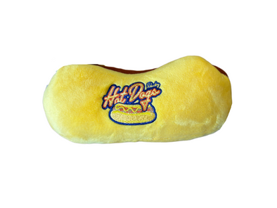 Mascot Factory Reading Hot Dog Plush