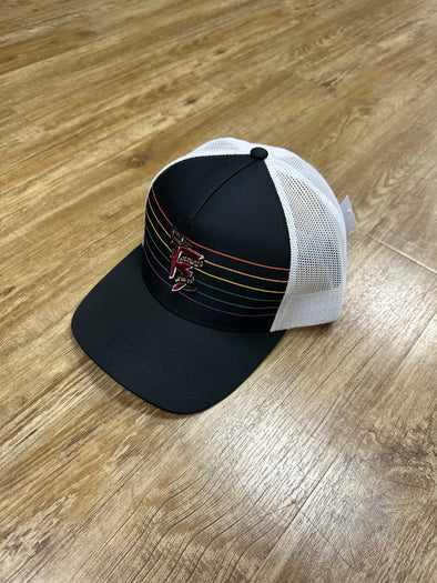 R Logo Black/Prism Adjustable Golf Hat