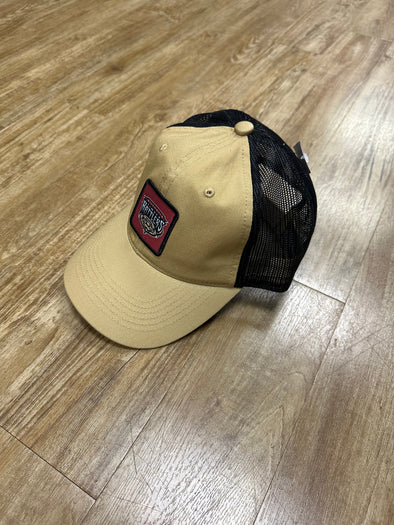Primary Old Gold/Black Garment Washed Adjustable Trucker Hat