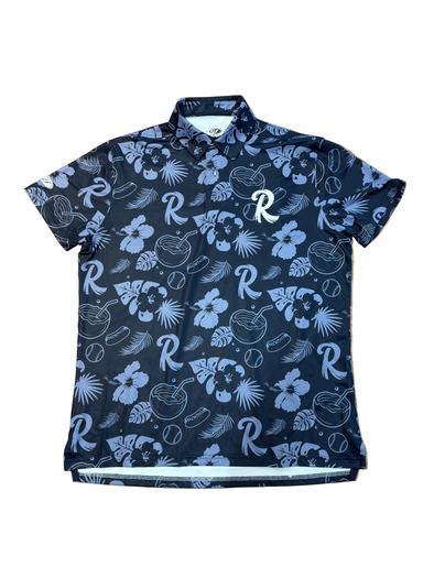 OT Sports Navy Hawaiian Sublimated Polo