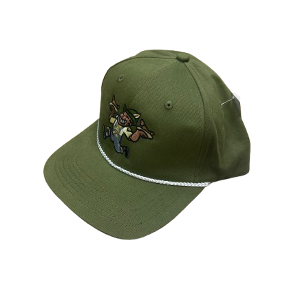 Brats Olive Adjustable Cord Hat