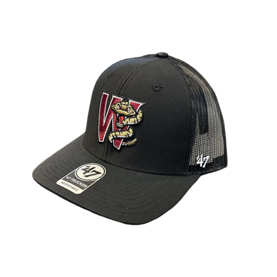 Timber Rattlers ‘47 Brand Black Trucker Adjustable Hat